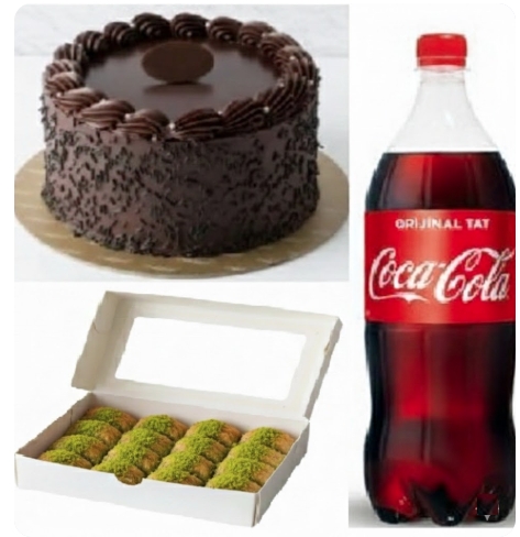 Avantajlı Fırsat Menüsü - 4-6 Kişilik Yaş Pasta + Fıstıklı Baklava pasta