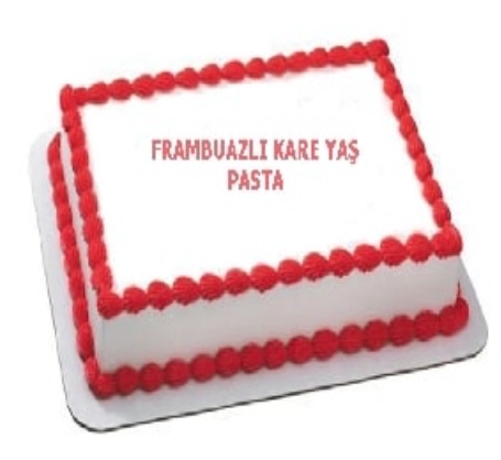Damakta Unutulmaz Lezzet 25 Kişilik Frambuazlı Pasta pasta
