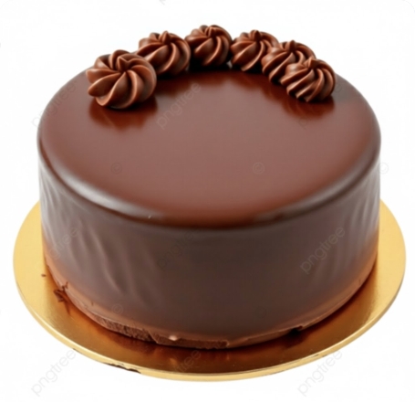 Dekoratif Çikolatalı 2-3 Kişilik Doğum Günü Pastası pasta