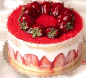 Gurme Çilekli Mois Yaş Pasta pasta